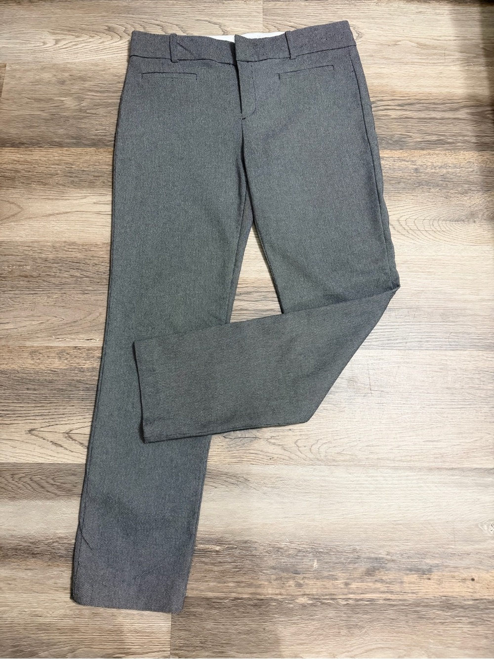 Calvin Klein Women's Gray Straight-Leg Dress Pants
